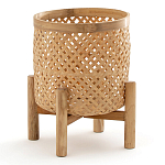 Кашпо на ножках из бамбука Bamboo Decor варинант исполнения - 1 | Loft Concept в Омске