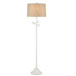 Торшер с белым каркасом и тканевыми абажуром Natural Stems варинант исполнения - 2 | Loft Concept в Омске