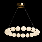 Люстра круглая с матовыми белыми шарами PEARLS Suspension варинант исполнения - 3 | Loft Concept в Омске