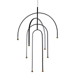 Люстра подвесная с дугообразными изогнутыми элементами Luke Lampco Tracer Lamp варинант исполнения - 1 | Loft Concept в Омске