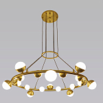 Люстра подвесная светодиодная с плафонами в форме шара Italian Globe Cedar Moss Light варинант исполнения - 4 | Loft Concept в Омске