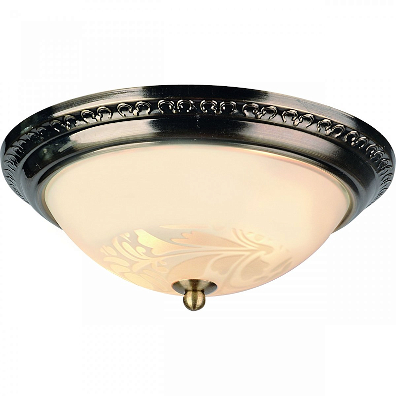 Потолочный светильник Flush Mount Ceiling Light Bronze Темная бронза в Омске | Loft Concept 