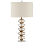 Настольная лампа с фактурным стеклянным корпусом Glamorous Pommel варинант исполнения - 3 | Loft Concept в Омске