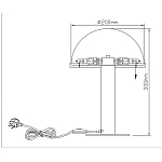 Настольная лампа c абажуром в форме купола из натурального камня  Heavenly Harmony варинант исполнения - 7 | Loft Concept в Омске