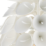 Люстра белая каплевидной формы из цветков лилии White Natural Lines варинант исполнения - 2 | Loft Concept в Омске