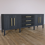 Большая VT-тумба Primo шпон Черный дуб варинант исполнения - 3 | Loft Concept в Омске