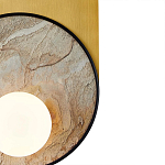 Бра с каменным диском в металлической раме Sandstone Painting варинант исполнения - 3 | Loft Concept в Омске