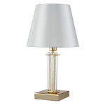 Настольная лампа с белым тканевым абажуром в форме конуса Laurent варинант исполнения - 5 | Loft Concept в Омске