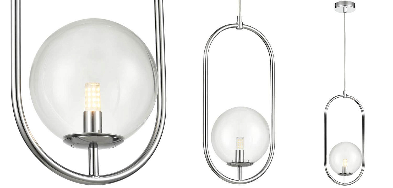 Подвесной светильник B.LUX C Ball oval chrome Подвесной светильник B.LUX C Ball oval chrome - Loft-Concept в Омске