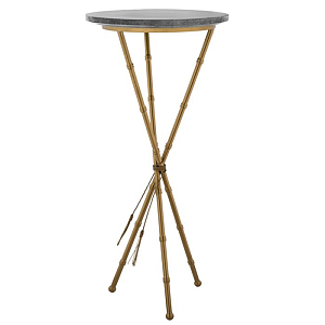 Green Stingray Skin Side Tables Gray