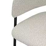 Стул мягкий с подлокотниками Chair Gray Upholstery Boucle варинант исполнения - 6 | Loft Concept в Омске