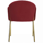 Стул бордовый на золотистых ножках Burgundy Chair варинант исполнения - 4 | Loft Concept в Омске