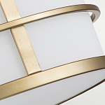 Потолочный светильник с белым матовым абажуром в металлическом каркасе Feiss варинант исполнения - 5 | Loft Concept в Омске