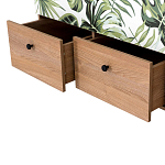 Шкаф с принтом Floral notes варинант исполнения - 3 | Loft Concept в Омске