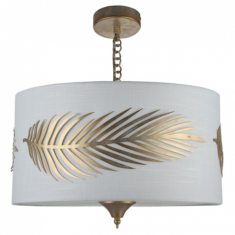 Потолочный светильник Golden Feather Ceiling Белый Золотой Потолочный светильник Golden Feather Ceiling Белый Золотой в Омске | Loft Concept