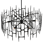 Люстра черная остроконечной формы Black Satin варинант исполнения - 3 | Loft Concept в Омске