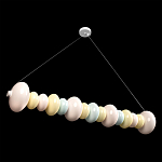 Подвесной светильник светодиодный горизонтальный в виде ожерелья из пастельных сфер Pastel Lunaria Horizon  варинант исполнения - 3 | Loft Concept в Омске