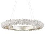 Люстра светодиодная фактурная в форме кольца Amber Crystal варинант исполнения - 3 | Loft Concept в Омске