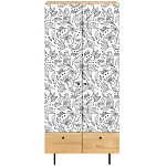 Шкаф с принтом Floral notes варинант исполнения - 2 | Loft Concept в Омске