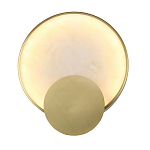 Бра в форме диска из бежевого алебастра Cryptocrystalline Stone варинант исполнения - 1 | Loft Concept в Омске