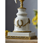 Подсвечник белый Попугай из фарфора с бронзовыми элементами Eden Garden варинант исполнения - 5 | Loft Concept в Омске