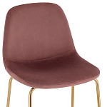 Барный стул на золотистых ножках VENDRAMIN Pink варинант исполнения - 6 | Loft Concept в Омске