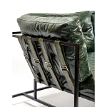 Диван Лофт Натуральная Винтажная кожа Зеленый Two Seat Encounter Leather Sofa варинант исполнения - 5 | Loft Concept в Омске