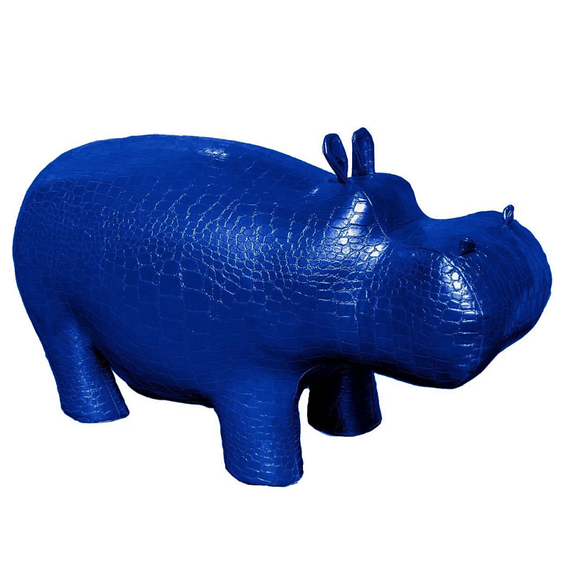 Пуф Бегемот Poof Hippo blue Синий в Омске | Loft Concept 