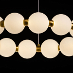 Люстра круглая с матовыми белыми шарами PEARLS Suspension варинант исполнения - 5 | Loft Concept в Омске
