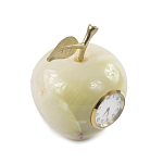 Часы настольные в виде яблока из натурального камня Оникс Stone Clock варинант исполнения - 2 | Loft Concept в Омске