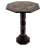 Кофейный стол из натуральных камней Змеевик и Яшма Natural Stone Tables варинант исполнения - 1 | Loft Concept в Омске