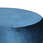 Пуф синий велюр на золотом металлическом основании Golden Belt варинант исполнения - 2 | Loft Concept в Омске