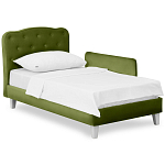 Кровать с мягким изголовьем Luna Palmer Bed варинант исполнения - 3 | Loft Concept в Омске