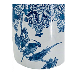 Ваза с мотивами цветущего сада с попугаями Vase Inspired by Nature варинант исполнения - 3 | Loft Concept в Омске