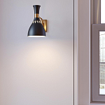 Бра с плафоном в форме песочных часов с узкими перфорированными отверстиями Feiss варинант исполнения - 7 | Loft Concept в Омске