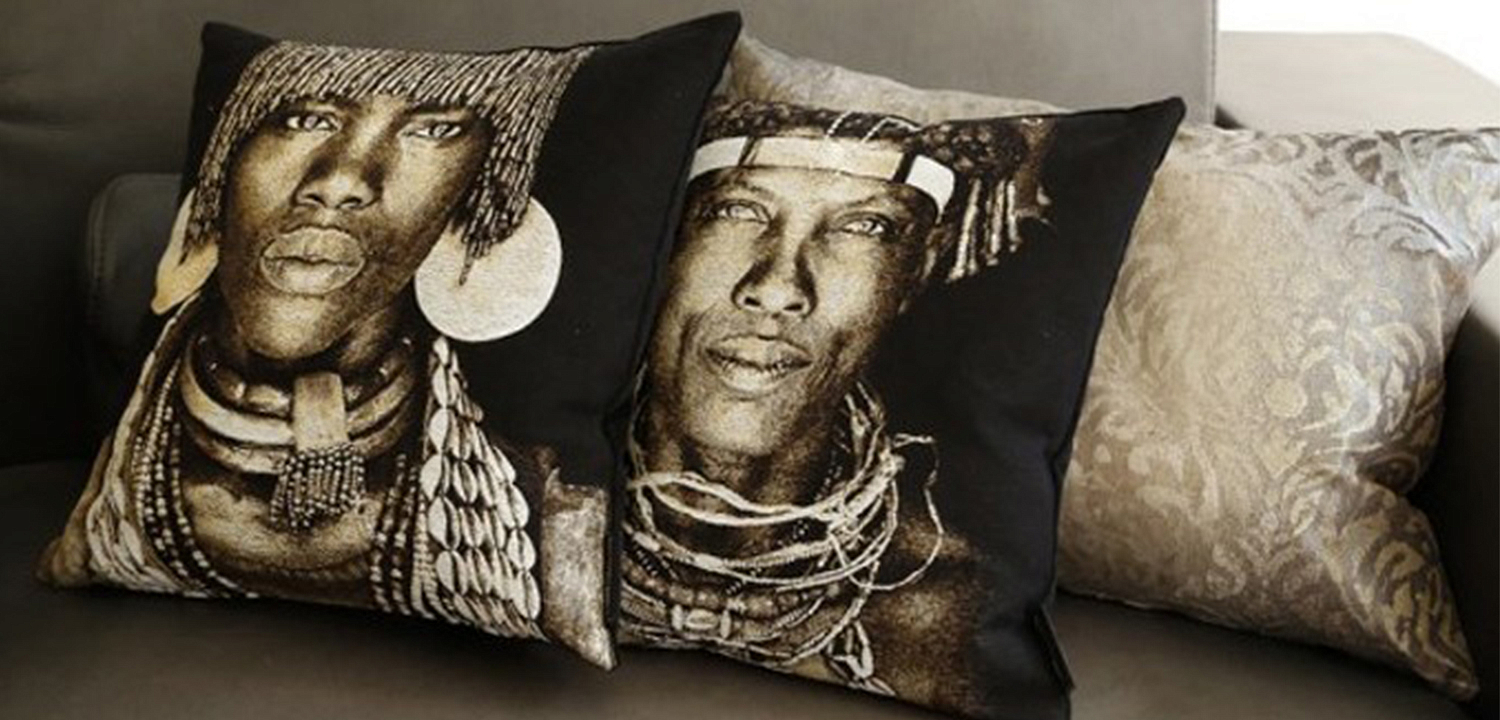 Декоративная Подушка Ovakaona Tribe Angola Декоративная Подушка Ovakaona Tribe Angola - Loft-Concept в Омске