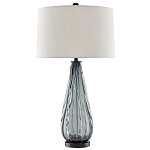 Настольная лампа с фактурным стеклянным основанием Glass Vertical варинант исполнения - 2 | Loft Concept в Омске