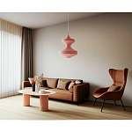 Подвесной вязаный розовый светильник «Моника» варинант исполнения - 3 | Loft Concept в Омске