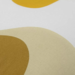 Подушка декоративная хлопковая горчичного цвета с абстрактным принтом Elysian Flow Sunset варинант исполнения - 3 | Loft Concept в Омске