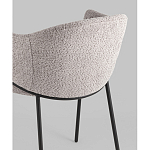 Стул Brace букле серый варинант исполнения - 3 | Loft Concept в Омске