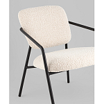 Кресло лаунж Rooney букле белый варинант исполнения - 4 | Loft Concept в Омске