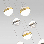 Люстра каскадная с 9-ю подвесами бронза и никель Peggy Futura lamp варинант исполнения - 3 | Loft Concept в Омске