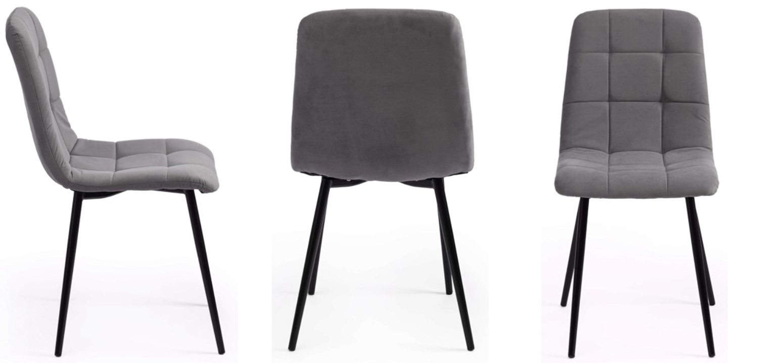 Стул Nancy Velour Grey Chair Стул Nancy Velour Grey Chair - Loft-Concept в Омске