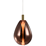 Подвесной светильник со стеклянным плафоном в форме капли NAOMI drop copper варинант исполнения - 3 | Loft Concept в Омске