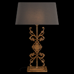 Настольная лампа на ажурном чугунном основании с серым абажуром Openwork Lamp варинант исполнения - 2 | Loft Concept в Омске