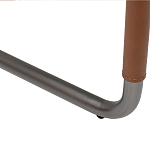 Стул мягкий с обивкой из рогожки и экокожи Contrasting Performance варинант исполнения - 4 | Loft Concept в Омске