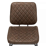 Стул с темно-коричневой обивкой из экокожи Benderson варинант исполнения - 5 | Loft Concept в Омске