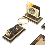 Настольный письменный набор из яшмы и долерита с декором в виде коня Manager Organizer варинант исполнения - 6 | Loft Concept в Омске