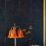 Обои ручная роспись Tsukimi Original colourway on gilded silk with antiquing варинант исполнения - 3 | Loft Concept в Омске