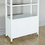 Стеллаж со стеклянными полками Elsa Dreams White варинант исполнения - 7 | Loft Concept в Омске